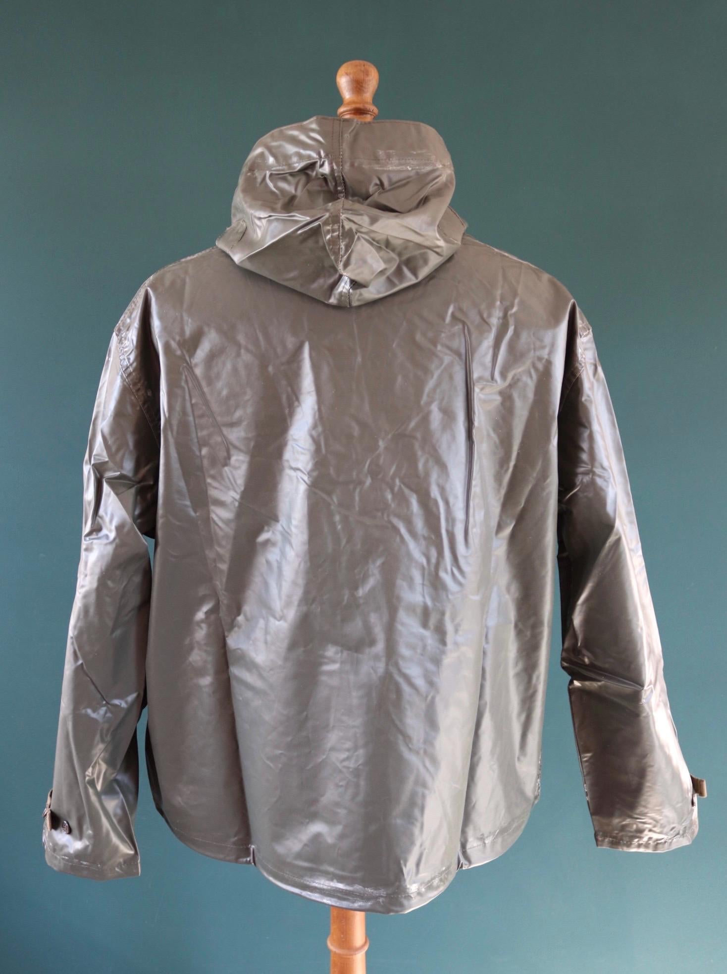 Vintage 1980s Italian Navy smock - deck jacket - foul weather anorak - 53" Chest
