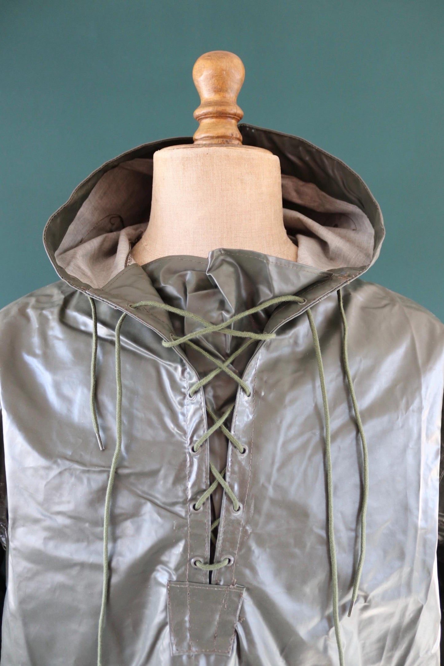 Vintage 1980s Italian Navy smock - deck jacket - foul weather anorak - 53" Chest