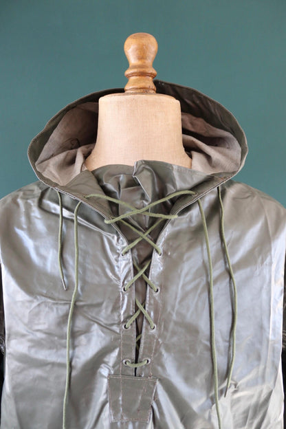 Vintage 1980s Italian Navy smock - deck jacket - foul weather anorak - 53" Chest