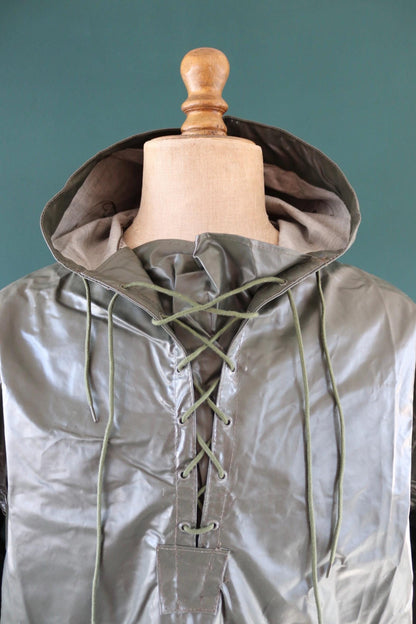 Vintage 1980s Italian Navy smock - deck jacket - foul weather anorak - 53" Chest