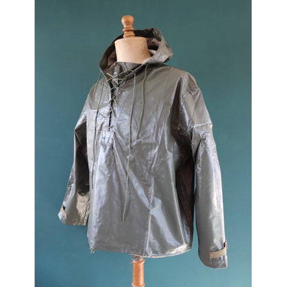 Vintage 1980s Italian Navy smock - deck jacket - foul weather anorak - 53" Chest