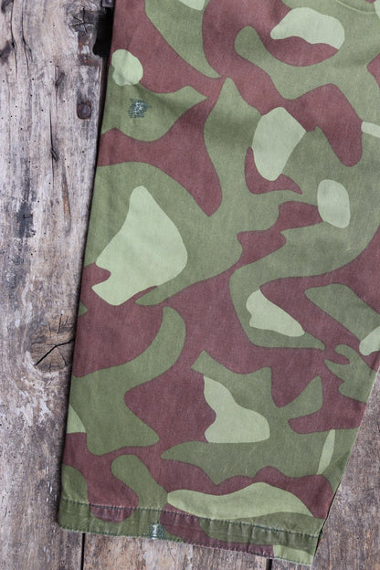 Vintage 1980s Finnish M62 camo trousers - windproof paratrooper pants - 40” x 28”