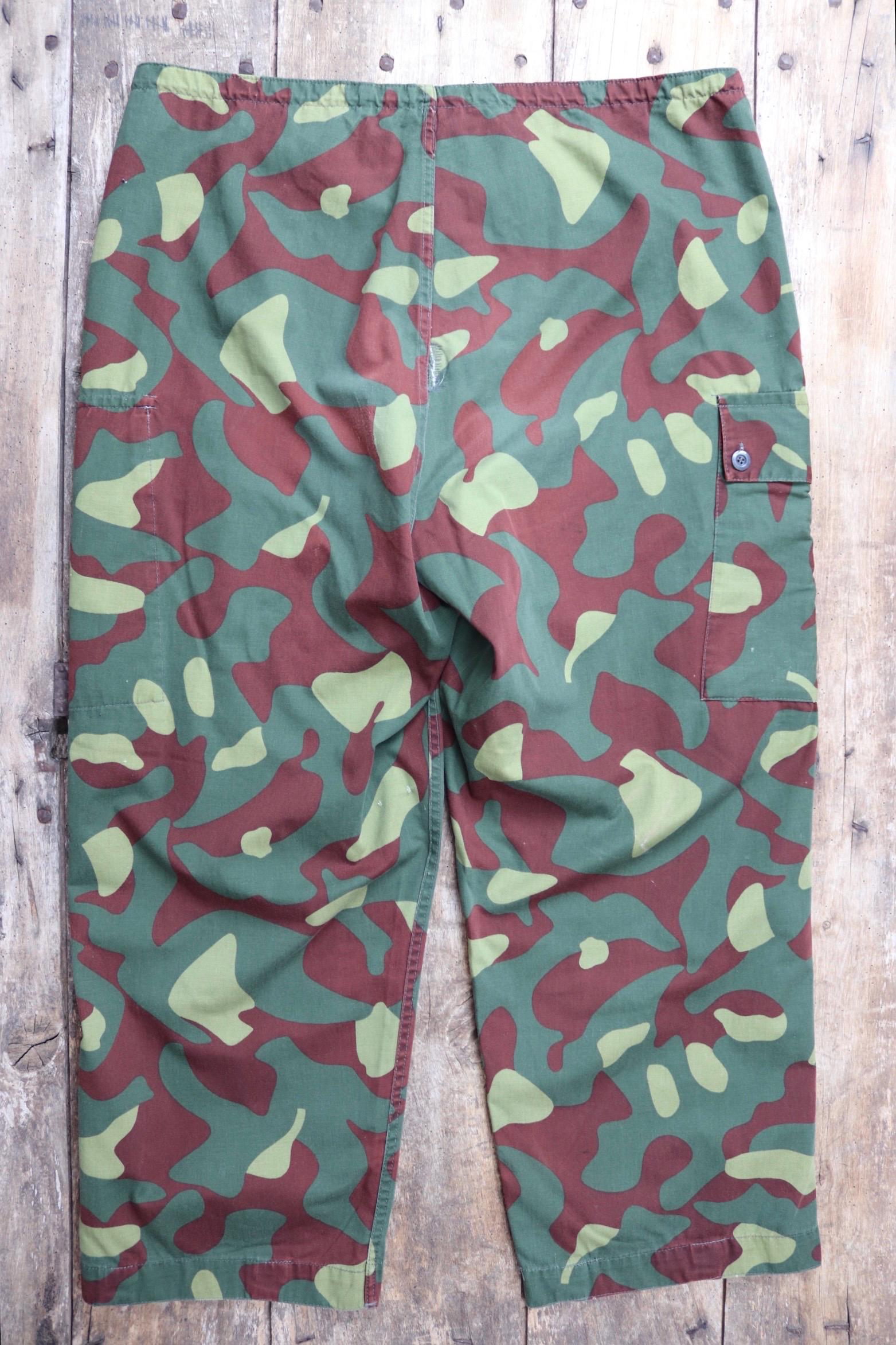 Vintage 1980s Finnish M62 camo trousers - windproof paratrooper pants - 43” x 30”