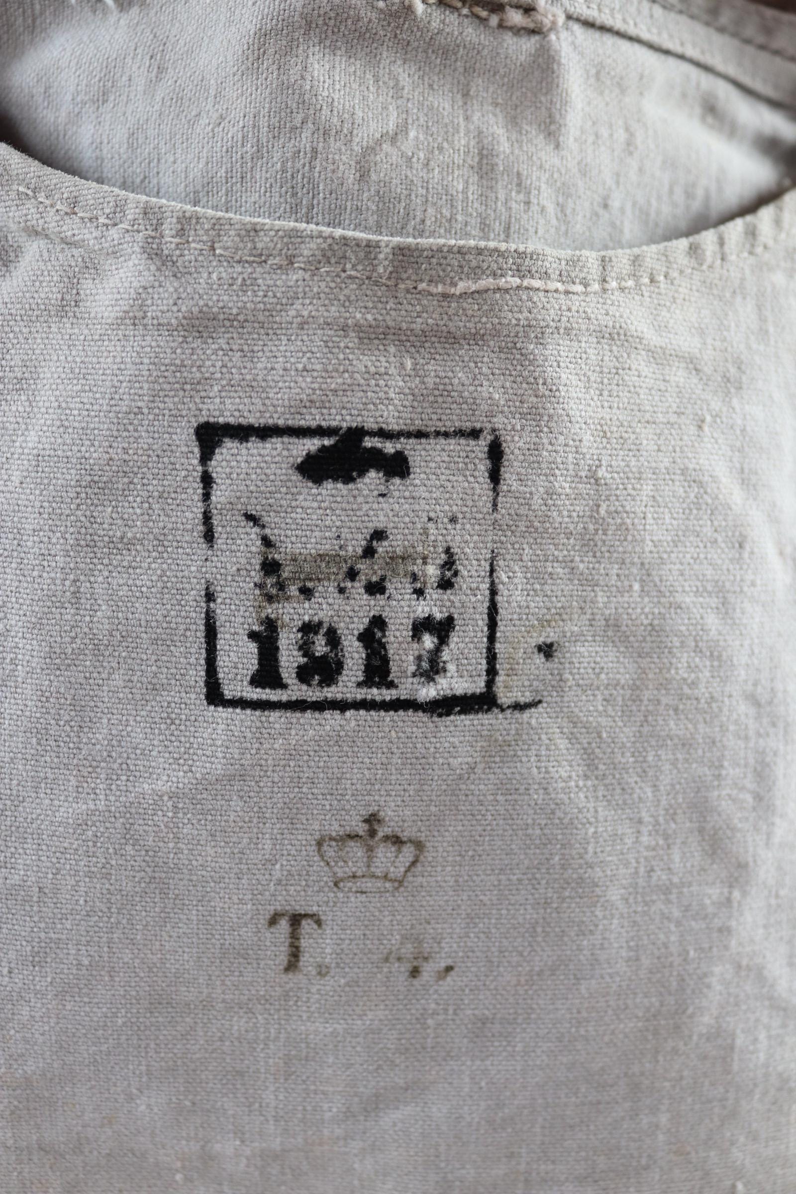 Antique WW1 military bag - Swedish army musette - cotton cross body bread bag - mattornist