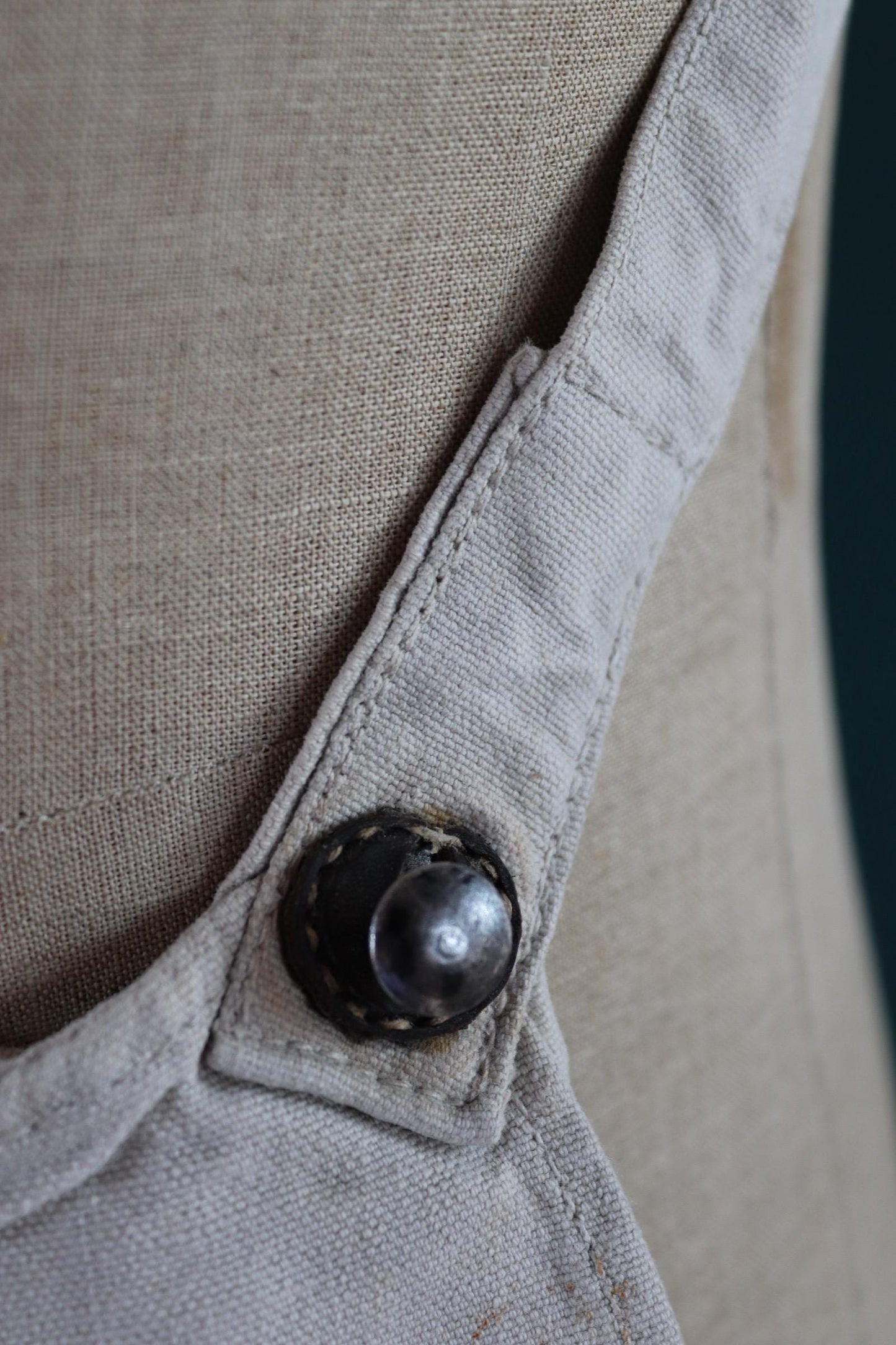 Antique WW1 military bag - Swedish army musette - cotton cross body bread bag - mattornist