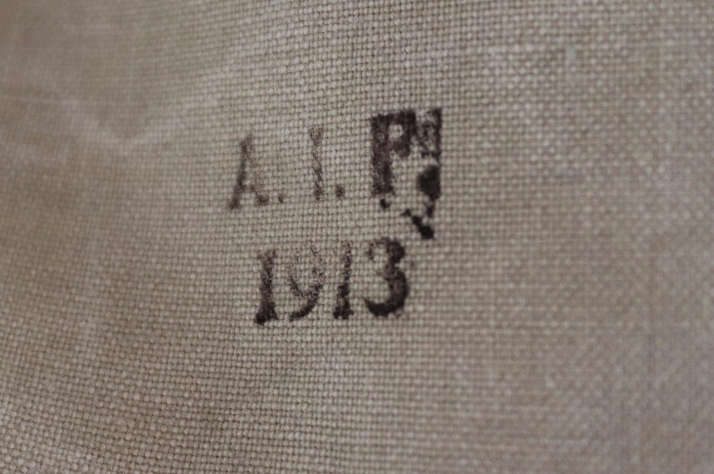 Antique WW1 military bag - Swedish army musette - cotton cross body bread bag - mattornist