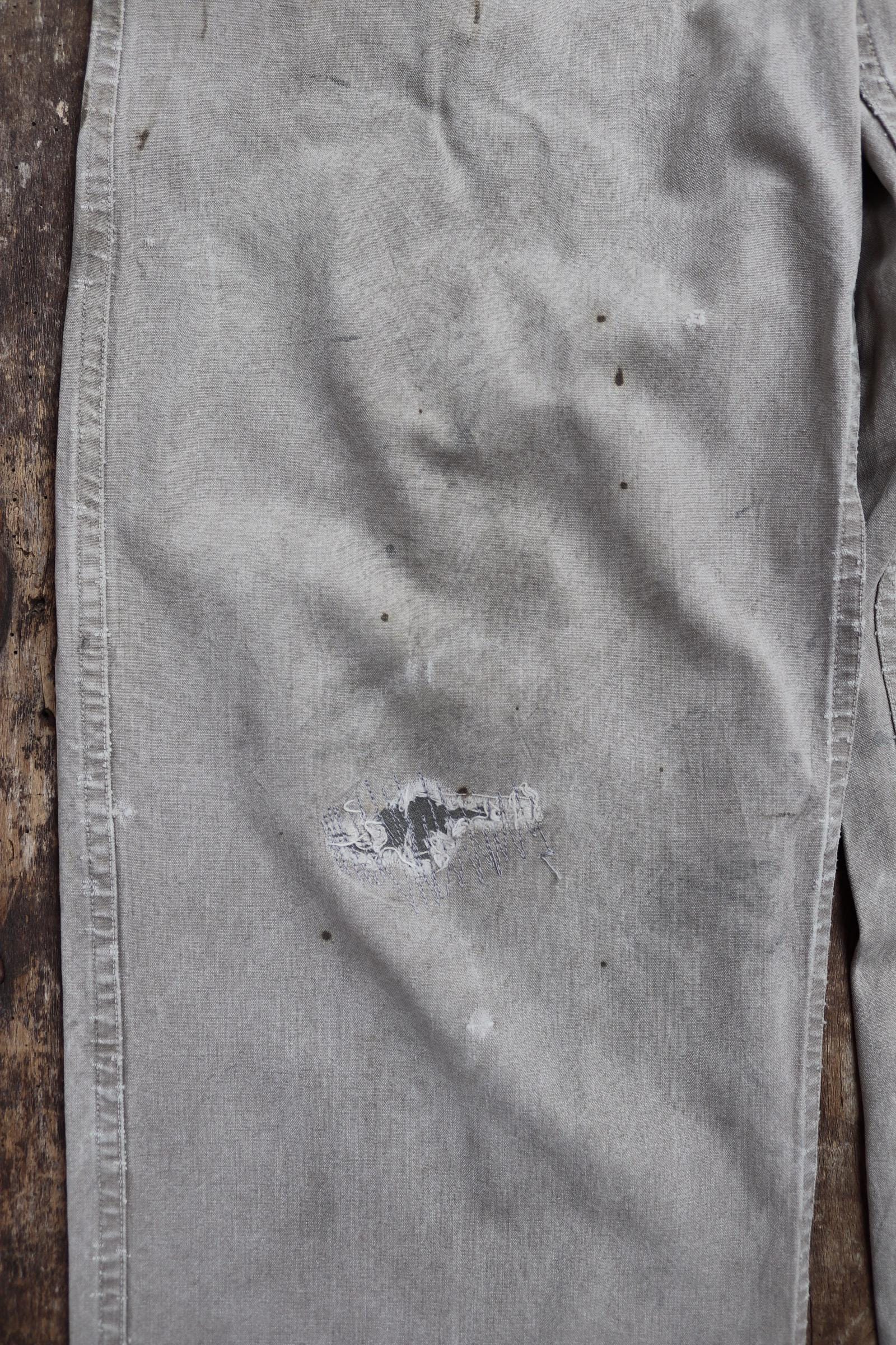 Vintage 1930s workwear trousers - 1940s Swedish military utility pants - buckle back cotton twill - 29” x 29”