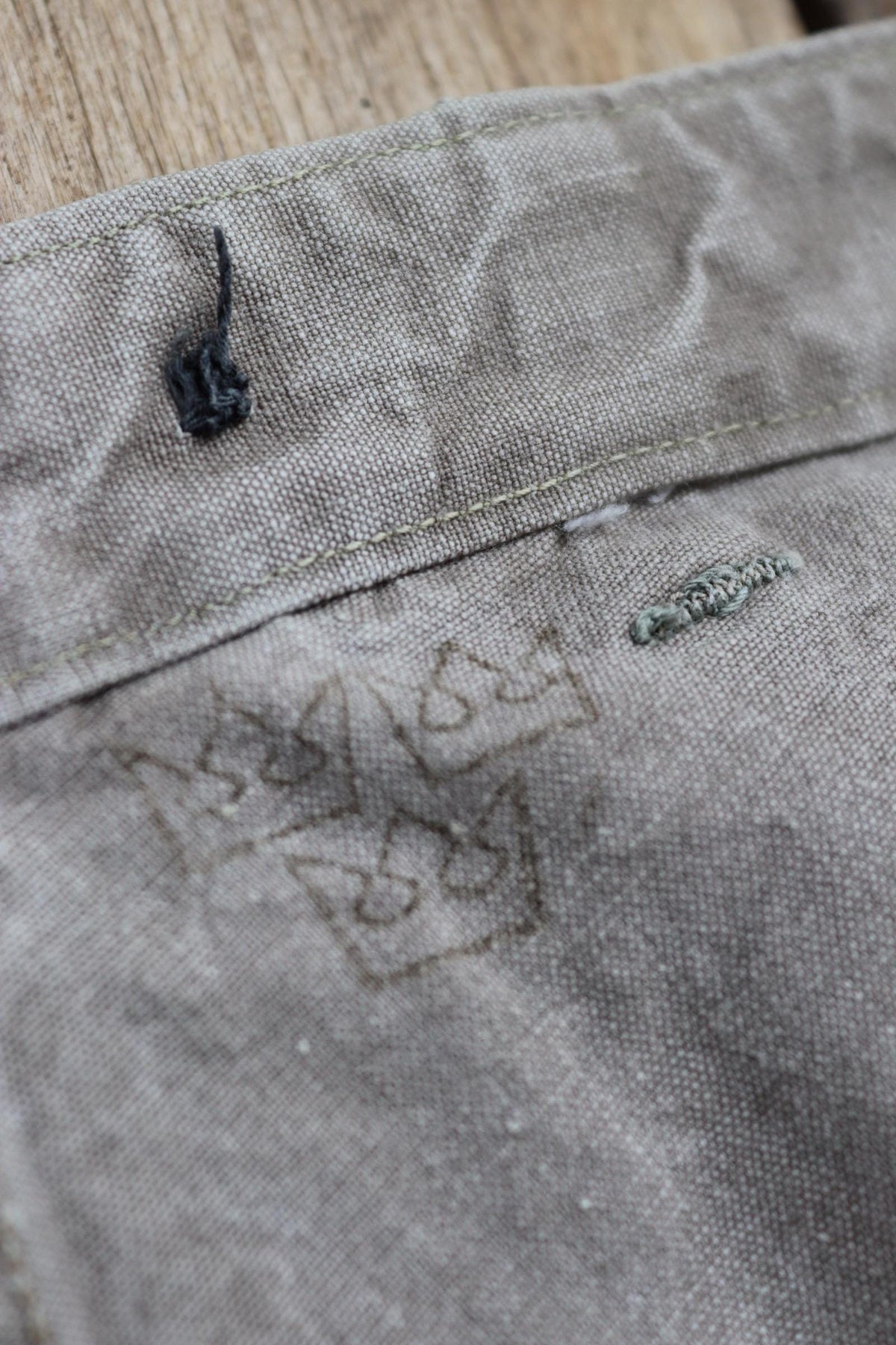 Vintage 1930s workwear trousers - 1940s Swedish military utility pants - buckle back cotton twill - 29” x 29”