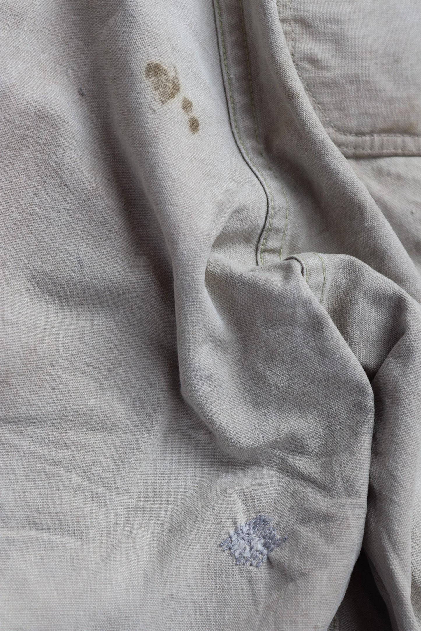 Vintage 1930s workwear trousers - 1940s Swedish military utility pants - buckle back cotton twill - 29” x 30”