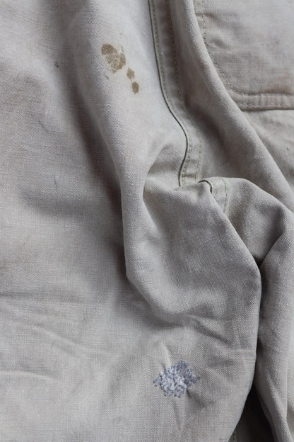 Vintage 1930s workwear trousers - 1940s Swedish military utility pants - buckle back cotton twill - 29” x 30”