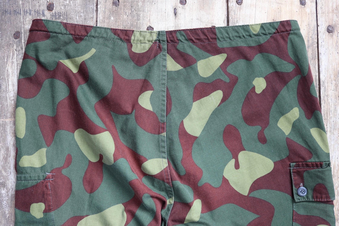 Vintage 1980s Finnish M62 camo trousers - windproof paratrooper pants - 40” x 28”