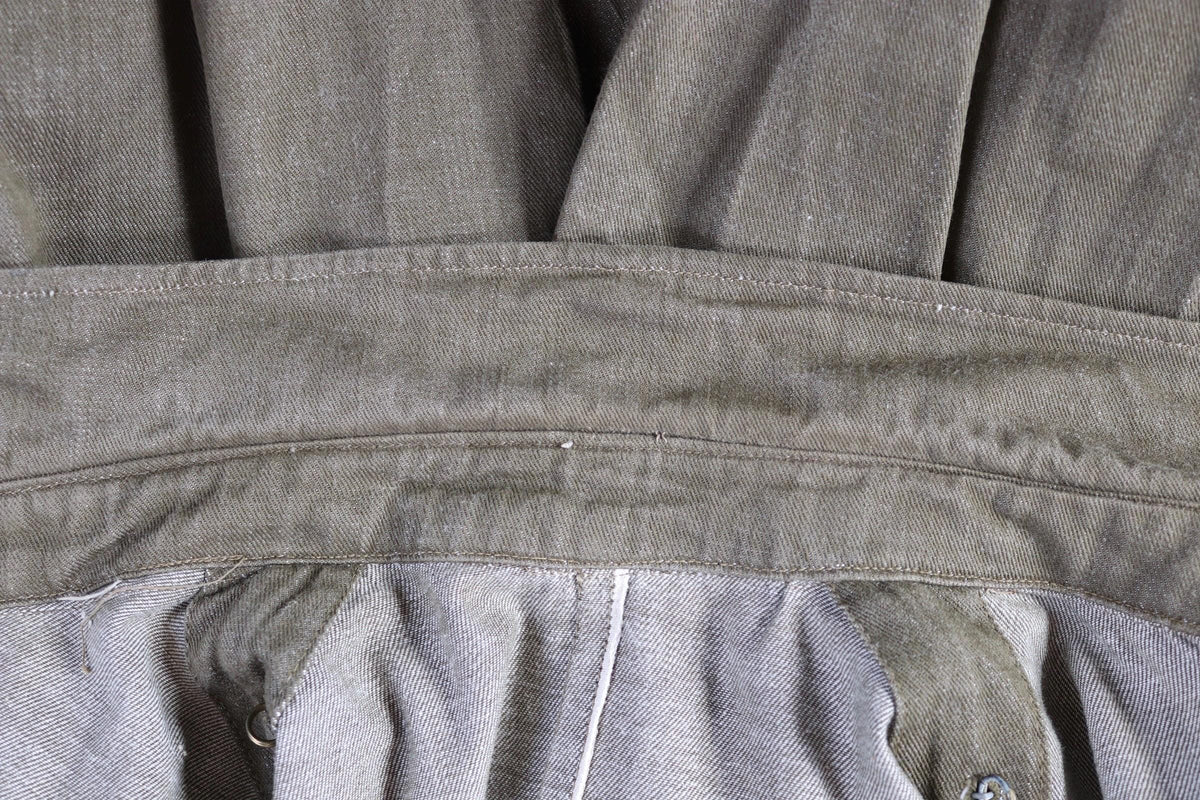 Vintage 1940s British army denim blouse - WW2 selvedge overalls jacket - 44” chest