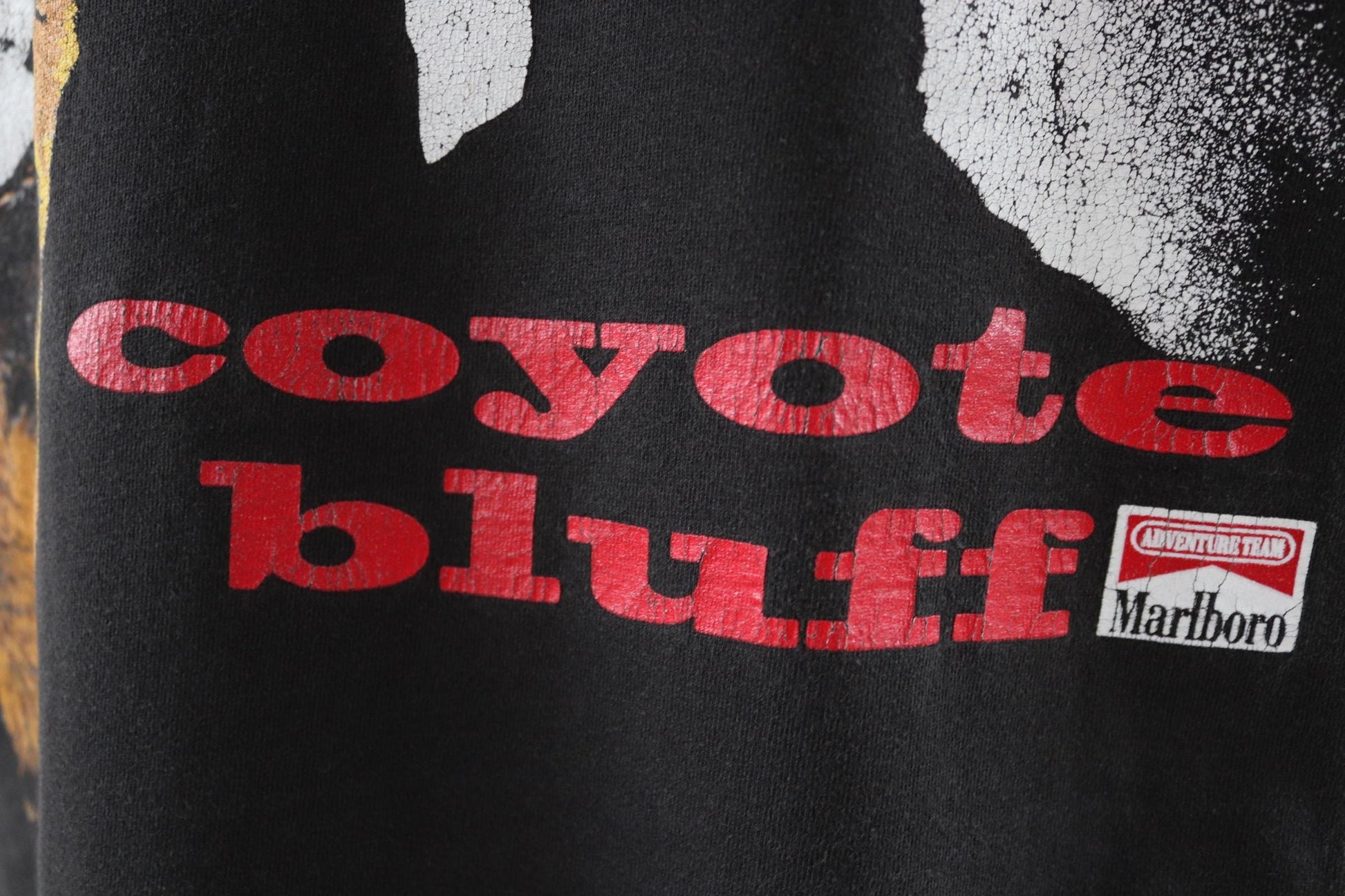 Vintage 1990s Marlboro Adventure Team t shirt - coyote bluff - tobacco advertising - 47” chest