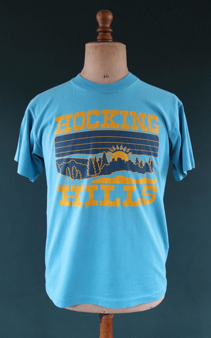 Vintage 1990s Hocking Hills graphic t shirt - single stitch tee - 41” chest