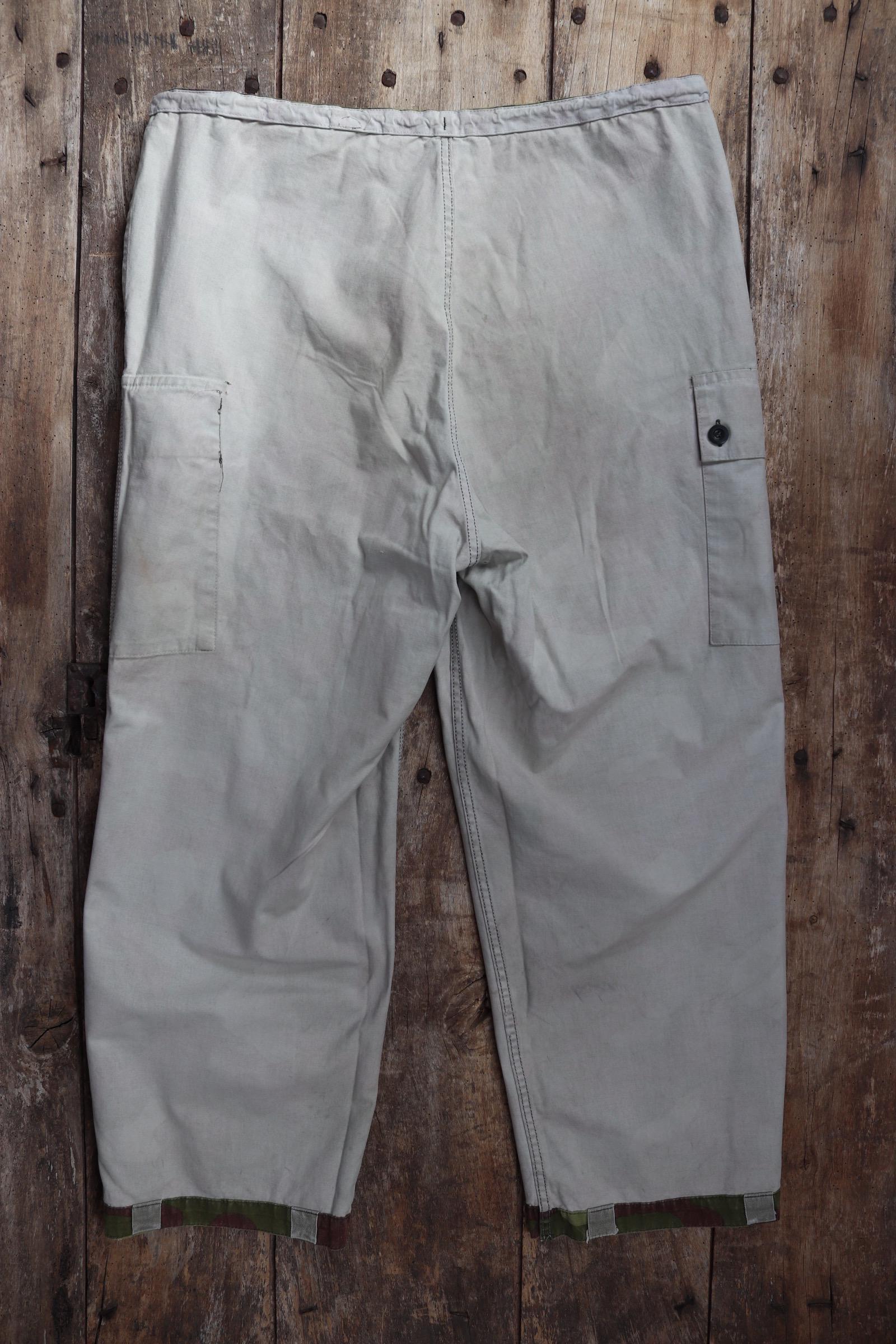 Vintage 1980s Finnish M62 camo trousers - windproof paratrooper pants - 40” x 28”