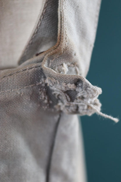 Antique WW1 military bag - Swedish army musette - cotton cross body bread bag - mattornist