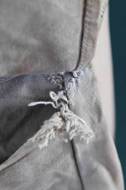 Antique WW1 military bag - Swedish army musette - cotton cross body bread bag - mattornist