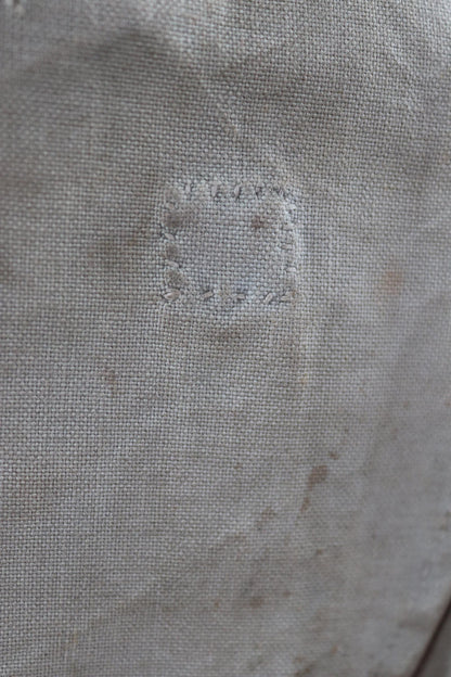 Antique WW1 military bag - Swedish army musette - cotton cross body bread bag - mattornist