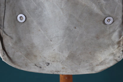 Antique WW1 military bag - Swedish army musette - cotton cross body bread bag - mattornist