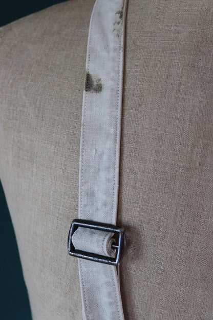 Antique WW1 military bag - Swedish army musette - cotton cross body bread bag - mattornist