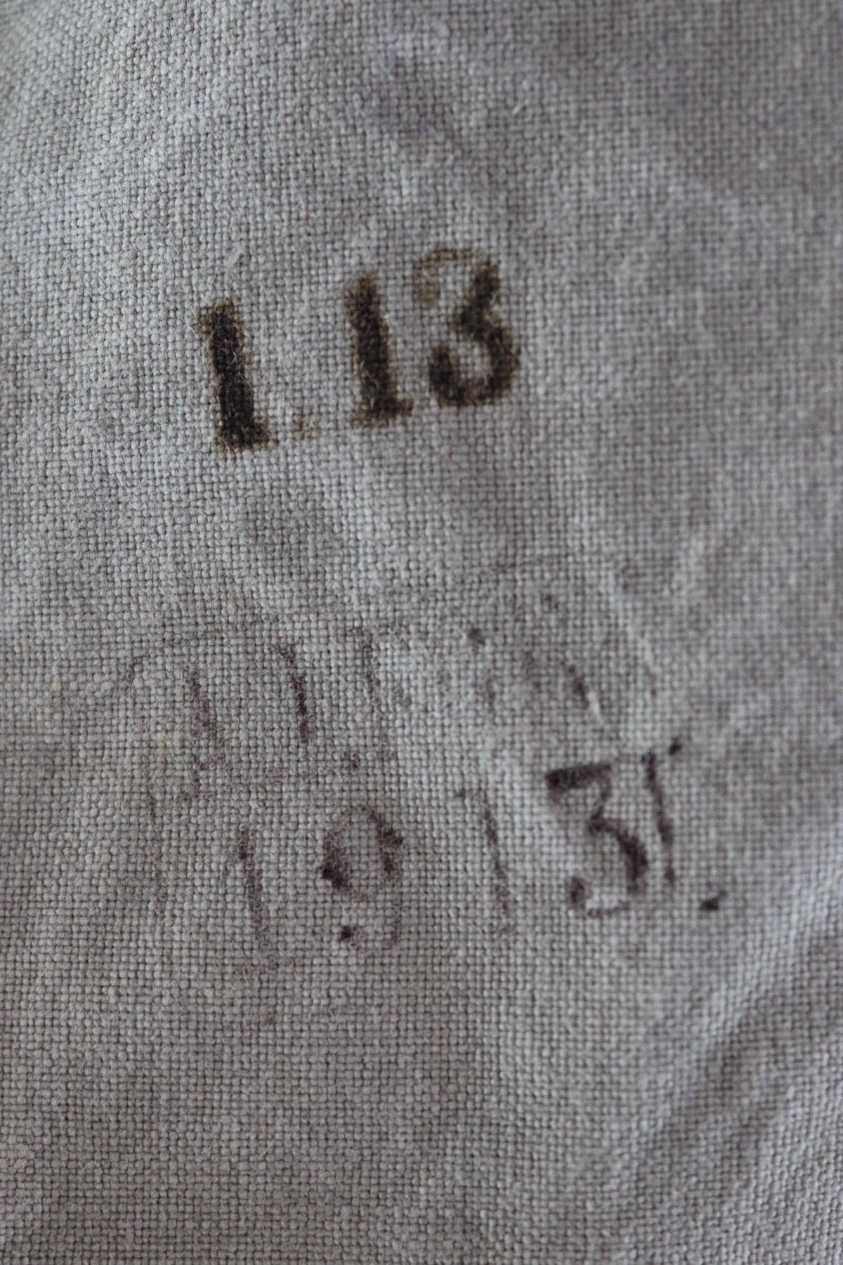 Antique WW1 military bag - Swedish army musette - cotton cross body bread bag - mattornist