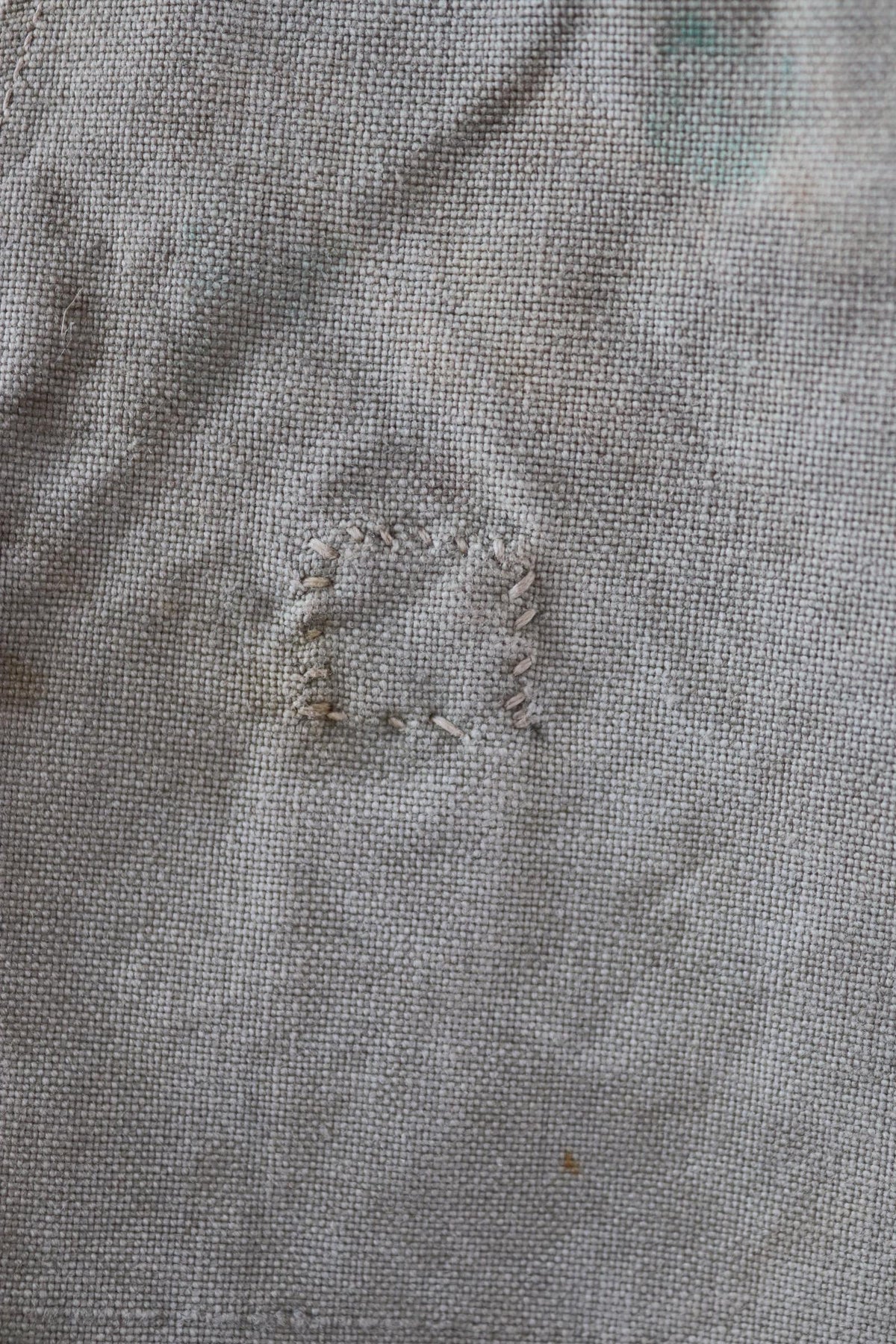 Antique WW1 military bag - Swedish army musette - cotton cross body bread bag - mattornist