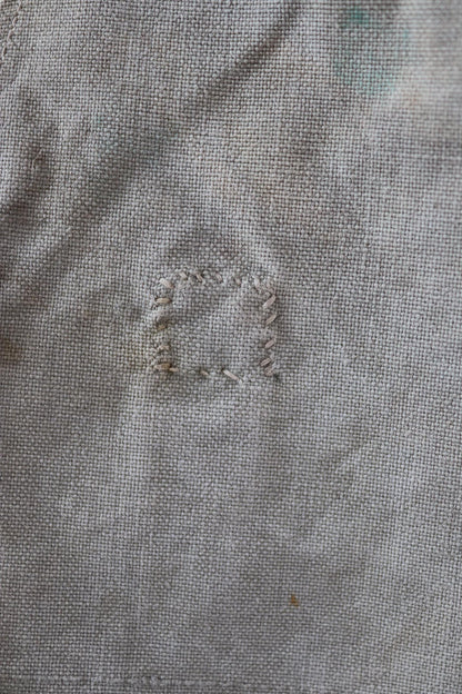 Antique WW1 military bag - Swedish army musette - cotton cross body bread bag - mattornist