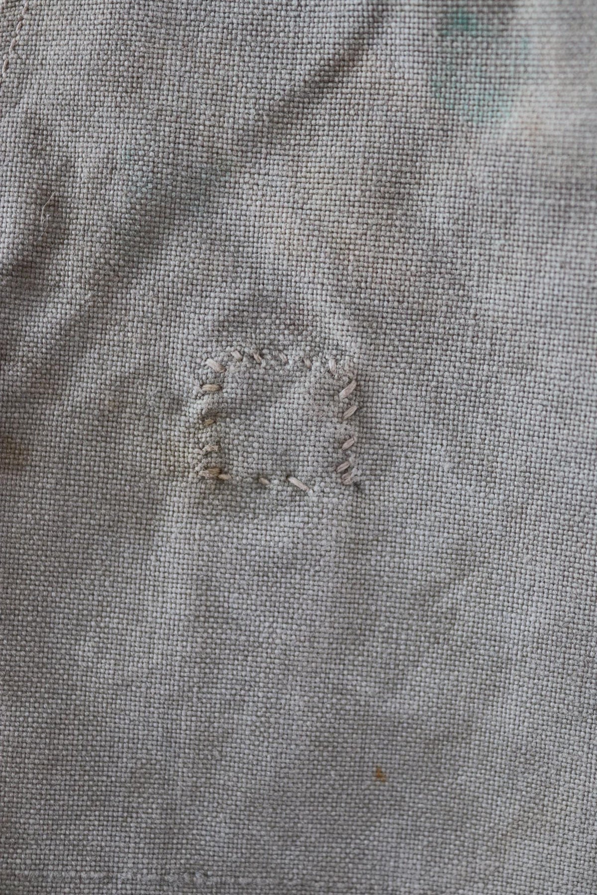 Antique WW1 military bag - Swedish army musette - cotton cross body bread bag - mattornist