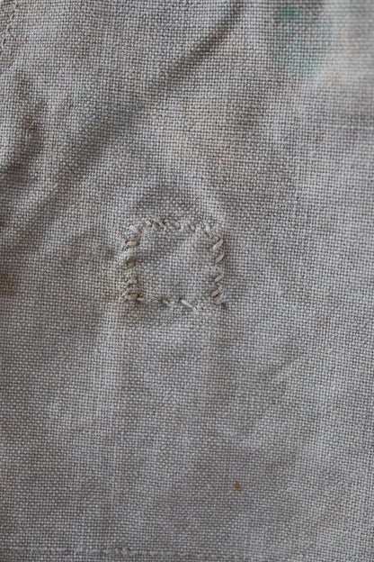 Antique WW1 military bag - Swedish army musette - cotton cross body bread bag - mattornist