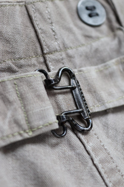 Vintage 1930s workwear trousers - 1940s Swedish military utility pants - buckle back cotton twill - 29” x 29”