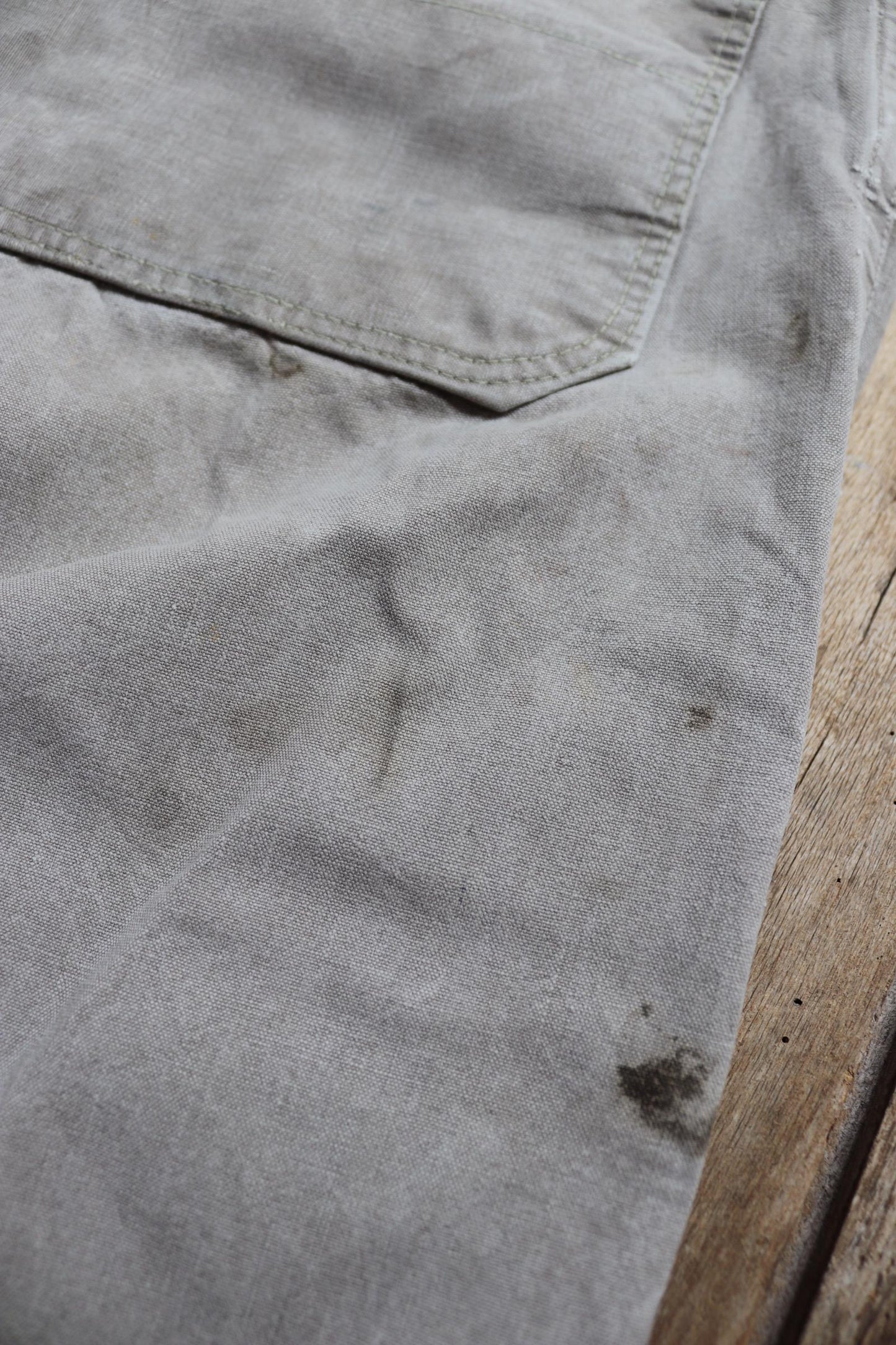Vintage 1930s workwear trousers - 1940s Swedish military utility pants - buckle back cotton twill - 29” x 29”