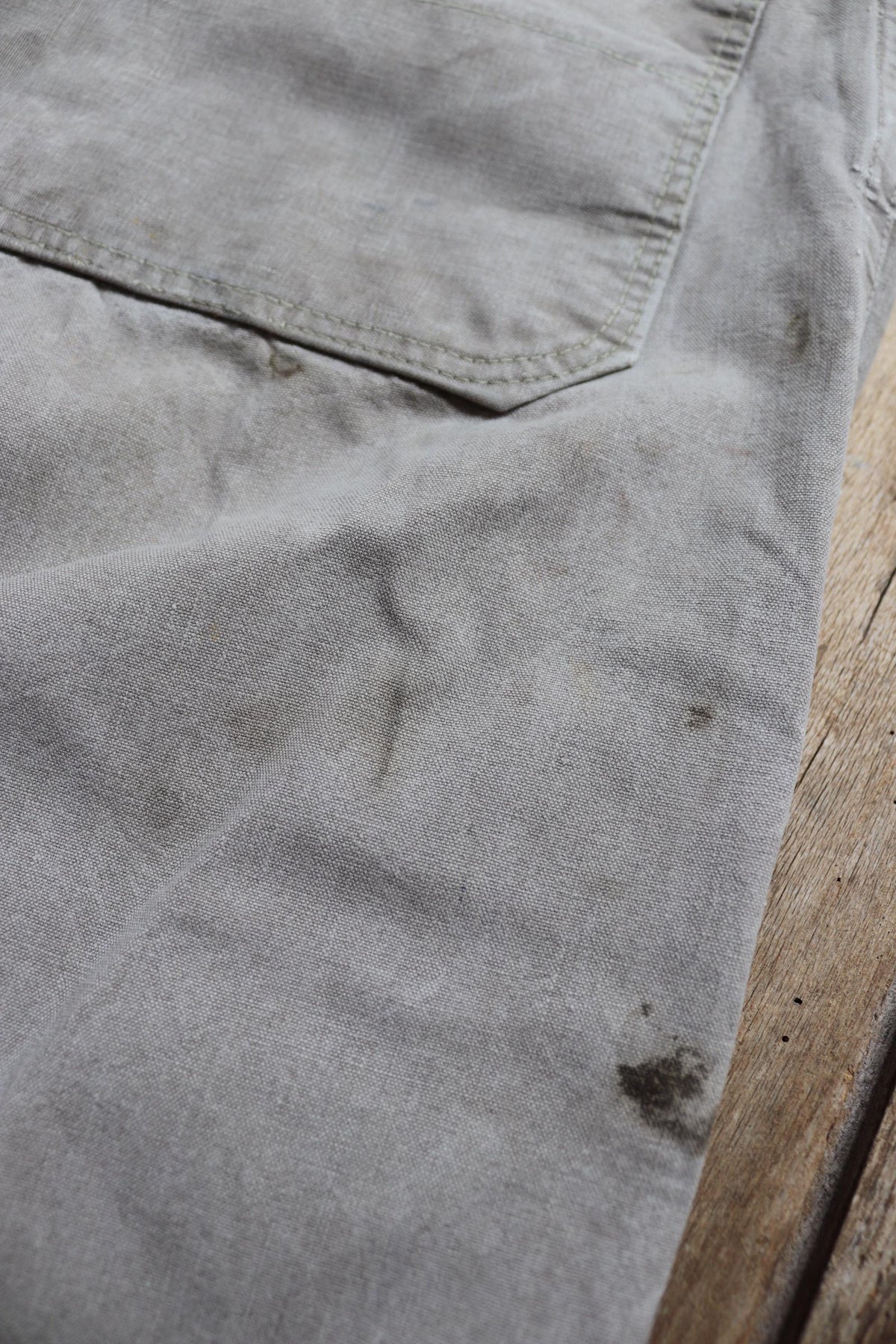 Vintage 1930s workwear trousers - 1940s Swedish military utility pants - buckle back cotton twill - 29” x 29”