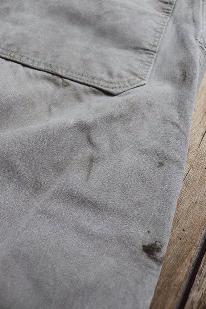 Vintage 1930s workwear trousers - 1940s Swedish military utility pants - buckle back cotton twill - 29” x 29”