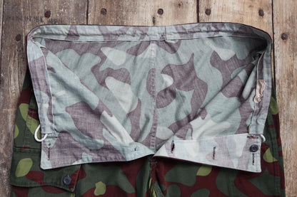 Vintage 1980s Finnish M62 camo trousers - windproof paratrooper pants - 40” x 28”