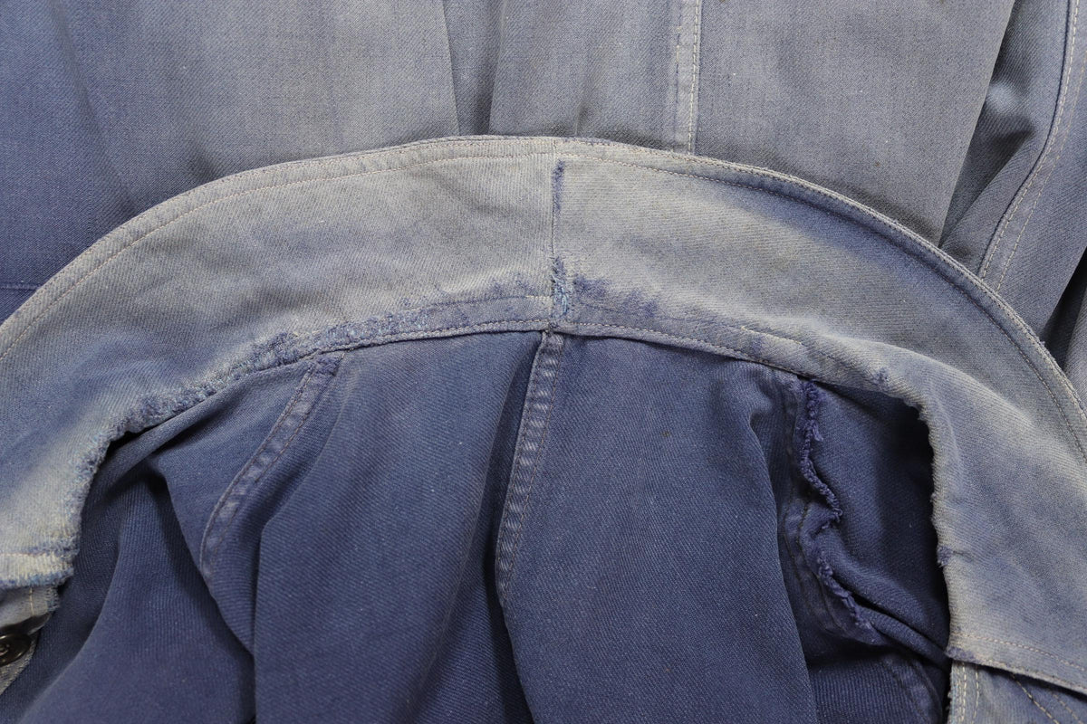 Vintage 1940s French workwear jacket - cotton twill chore coat - 47” chest