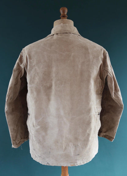 Vintage 1950s French hunting jacket - canvas workwear - chore coat - 46” chest