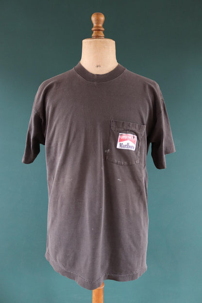 Vintage 1990s Marlboro Adventure Team t shirt - coyote bluff - tobacco advertising - 47” chest