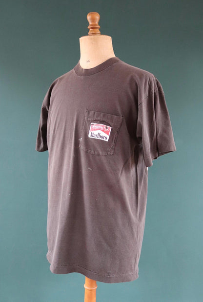 Vintage 1990s Marlboro Adventure Team t shirt - coyote bluff - tobacco advertising - 47” chest