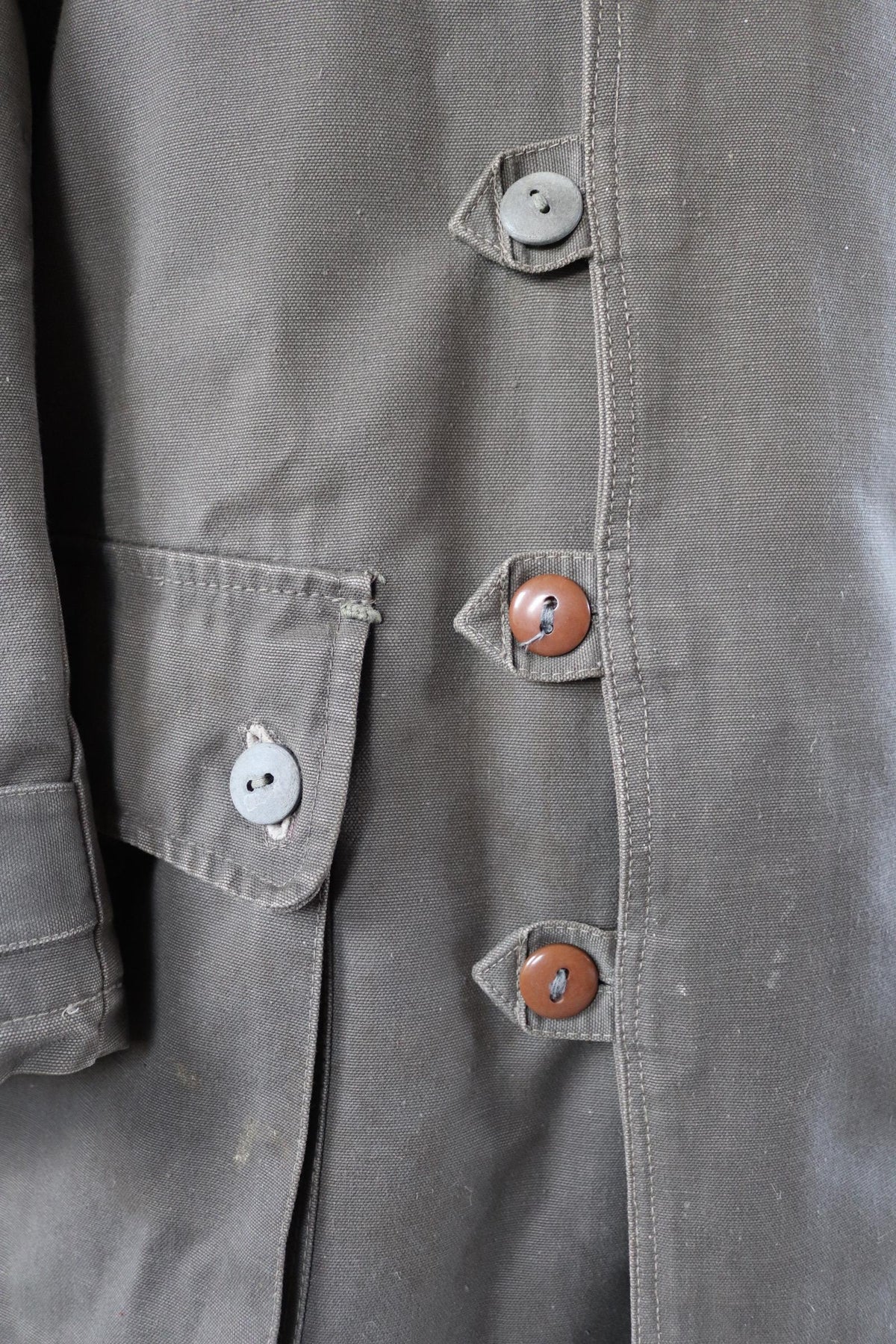 Vintage 1950s Swedish Livpäls sheepskin coat - military greatcoat - 46” chest