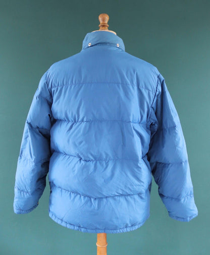 Vintage 1980s goose down jacket - insulated puffer - 48" chest