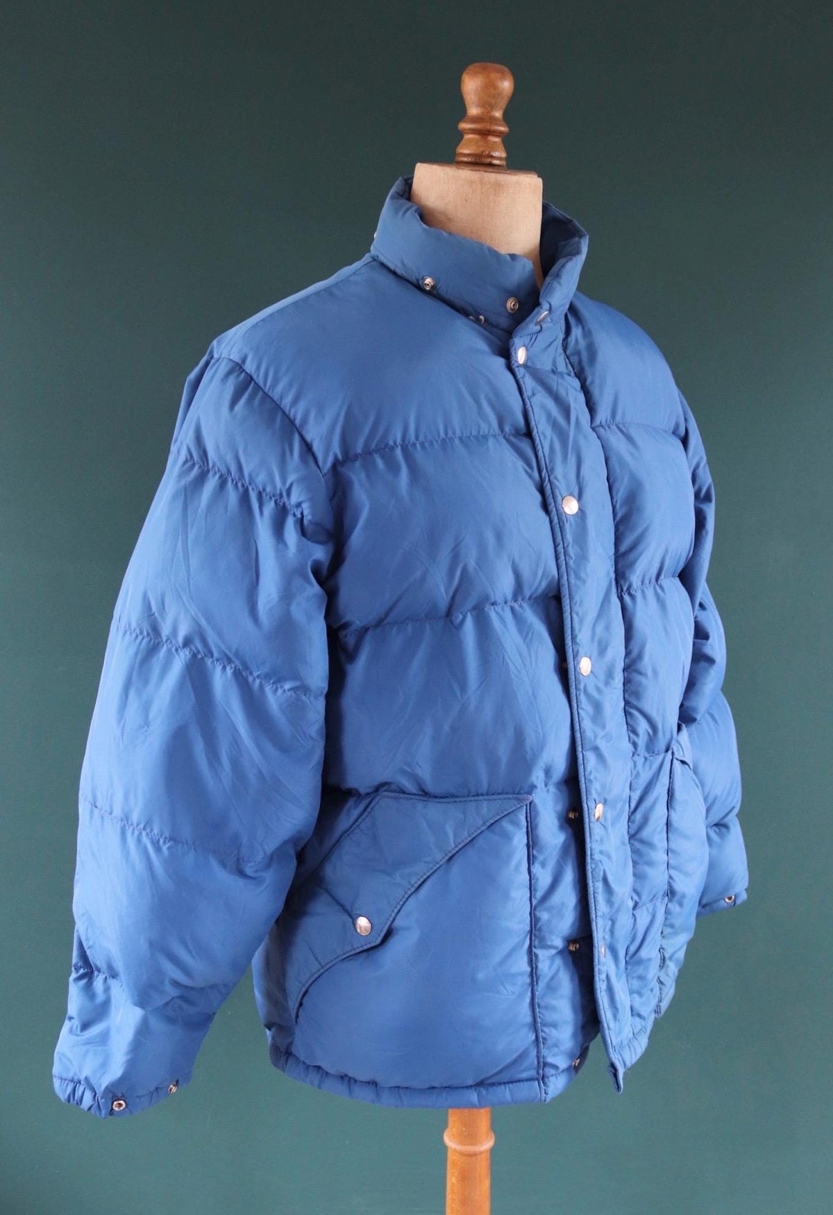 Vintage 1980s goose down jacket - insulated puffer - 48" chest