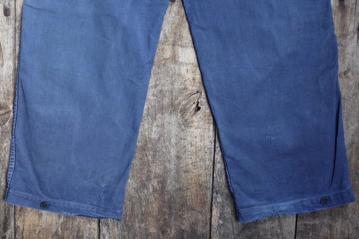 Vintage 1960s workwear trousers - Swedish military utility pants - cotton twill - 31” x 30”