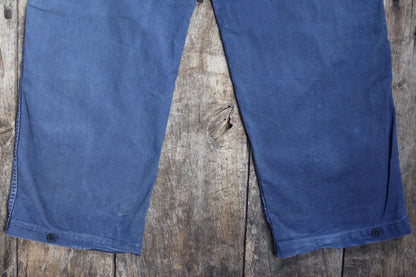 Vintage 1960s workwear trousers - Swedish military utility pants - cotton twill - 31” x 30”