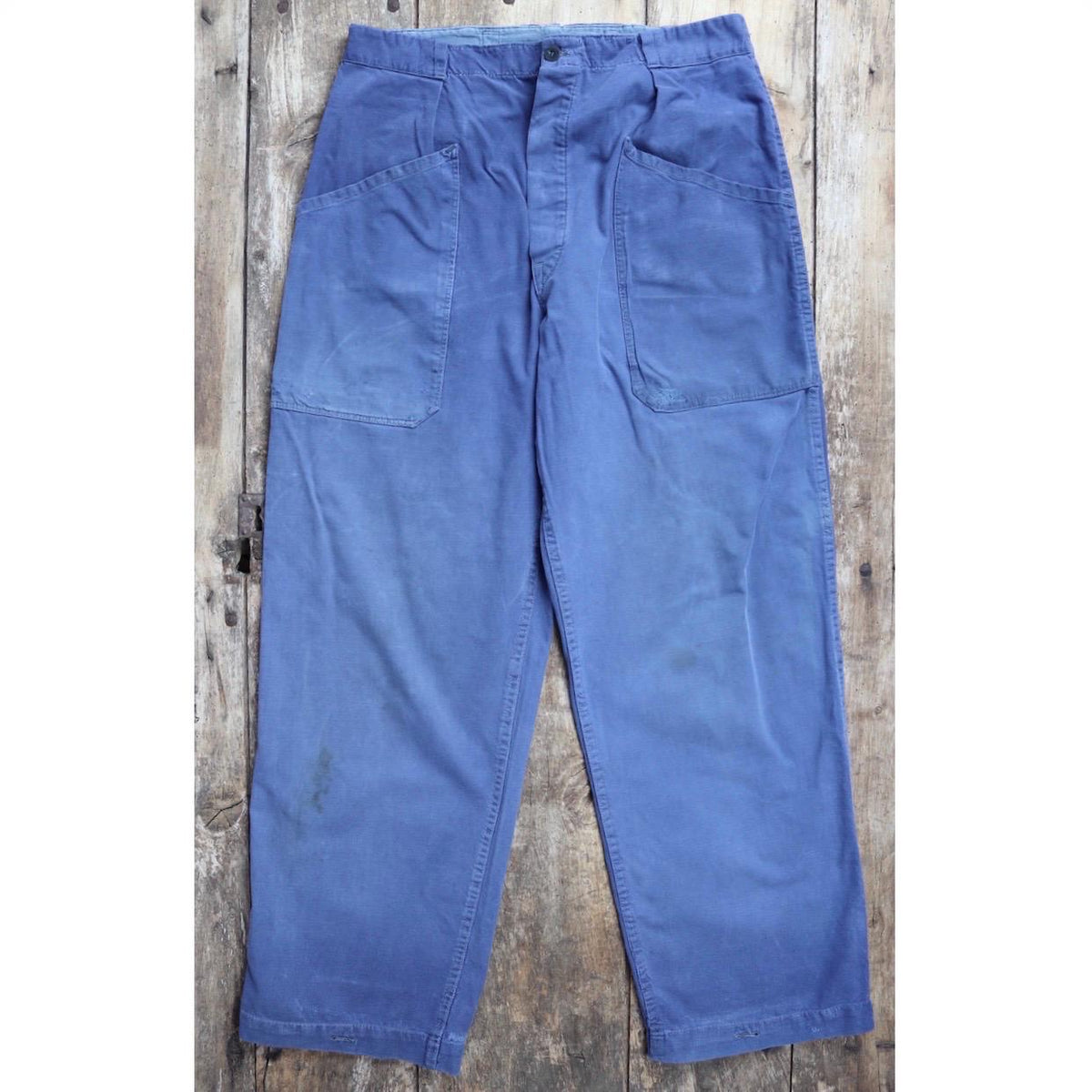 Vintage 1960s workwear trousers - Swedish military utility pants - cotton twill - 34” x 32”
