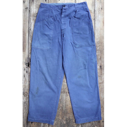 Vintage 1960s workwear trousers - Swedish military utility pants - cotton twill - 34” x 32”