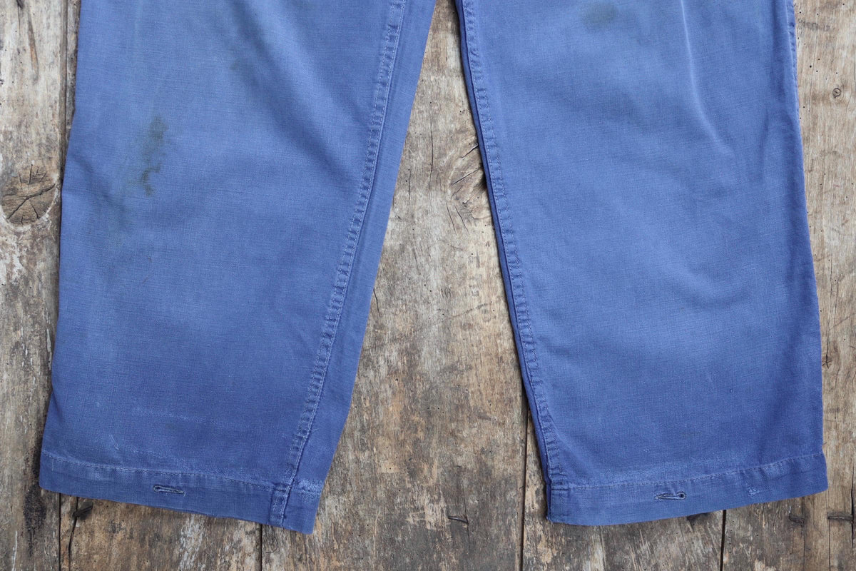Vintage 1960s workwear trousers - Swedish military utility pants - cotton twill - 34” x 32”