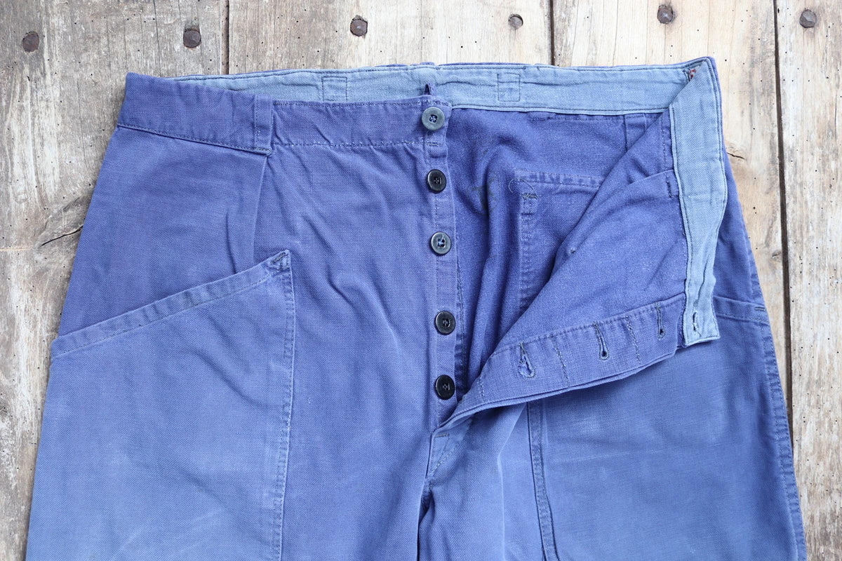 Vintage 1960s workwear trousers - Swedish military utility pants - cotton twill - 34” x 32”
