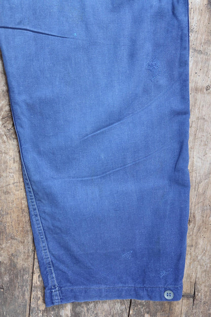 Vintage 1960s workwear trousers - Swedish military utility pants - cotton twill - 31” x 33”