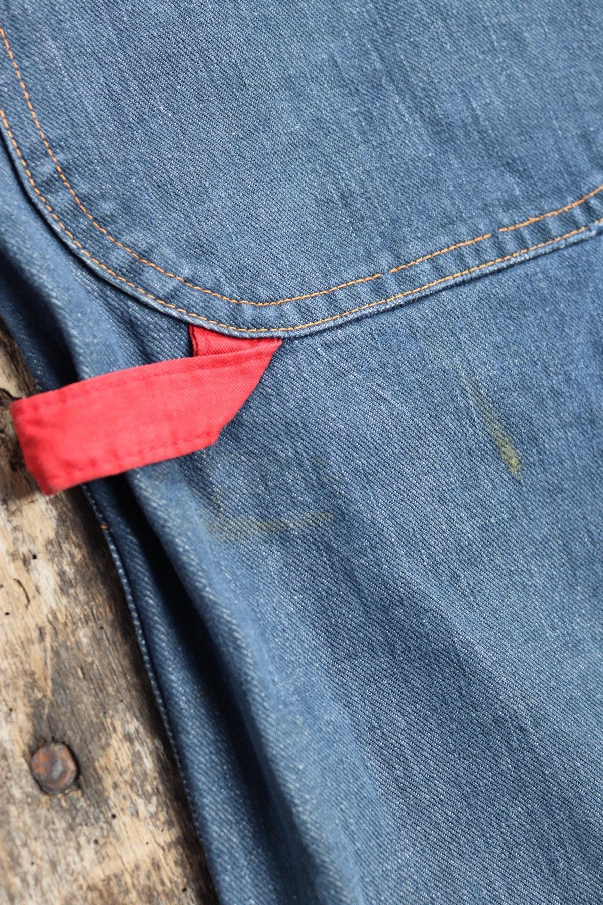 Vintage 1970s GWG denim overalls - workwear dungarees - chore bib and brace - 38” x 28”