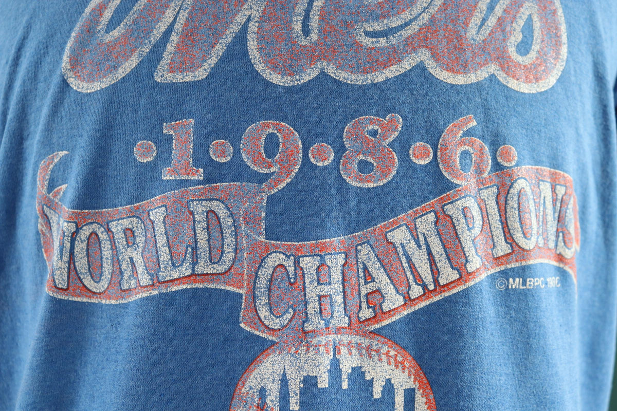 Vintage 1980s Mets baseball t shirt - single stitch - 41” chest